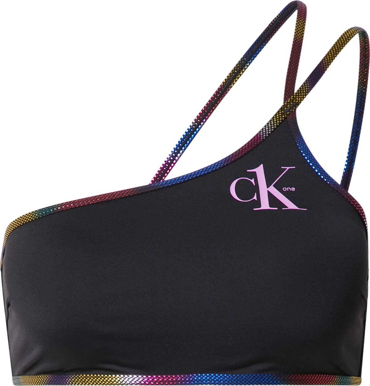Calvin Klein Swimwear Horní díl plavek 'Pride' černá / mix barev