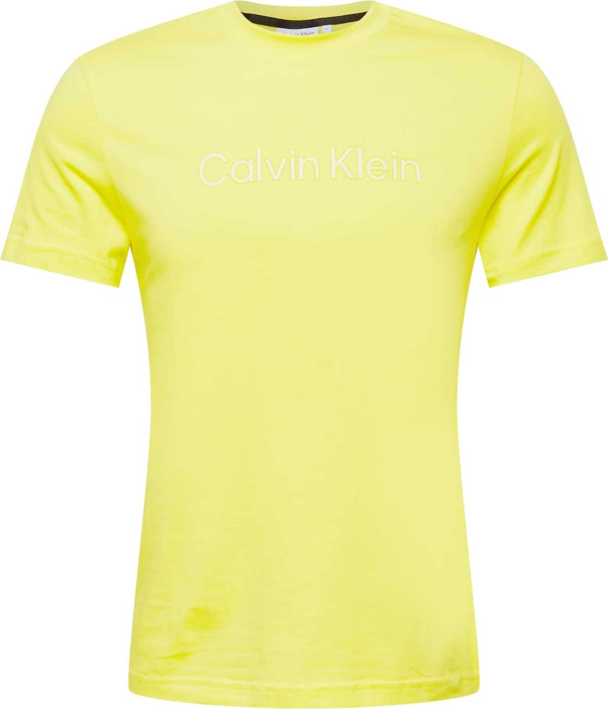 Calvin Klein Tričko bílá / žlutá