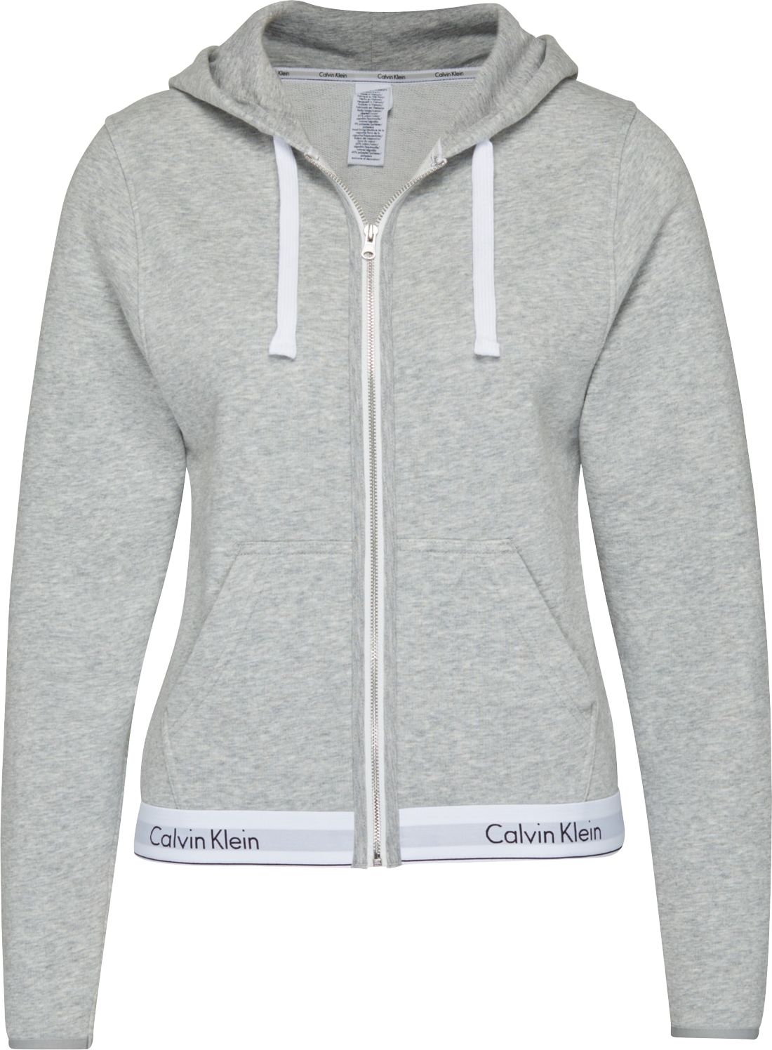 Calvin Klein Underwear Mikina s kapucí šedý melír / bílá / černá / šedá