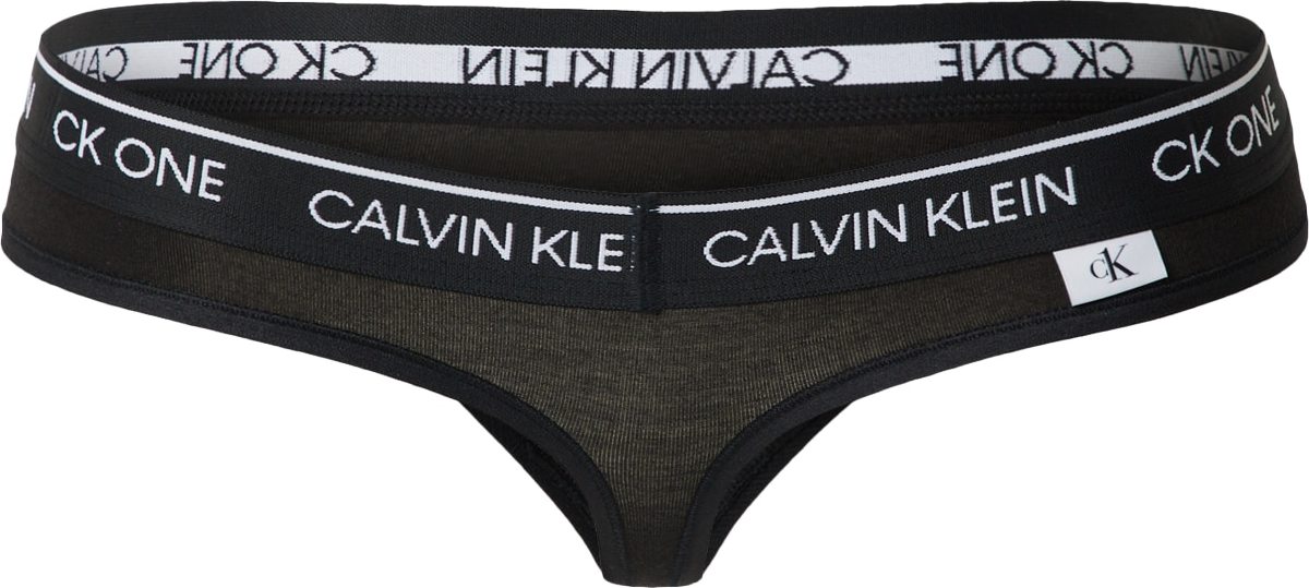 Calvin Klein Underwear Tanga černá