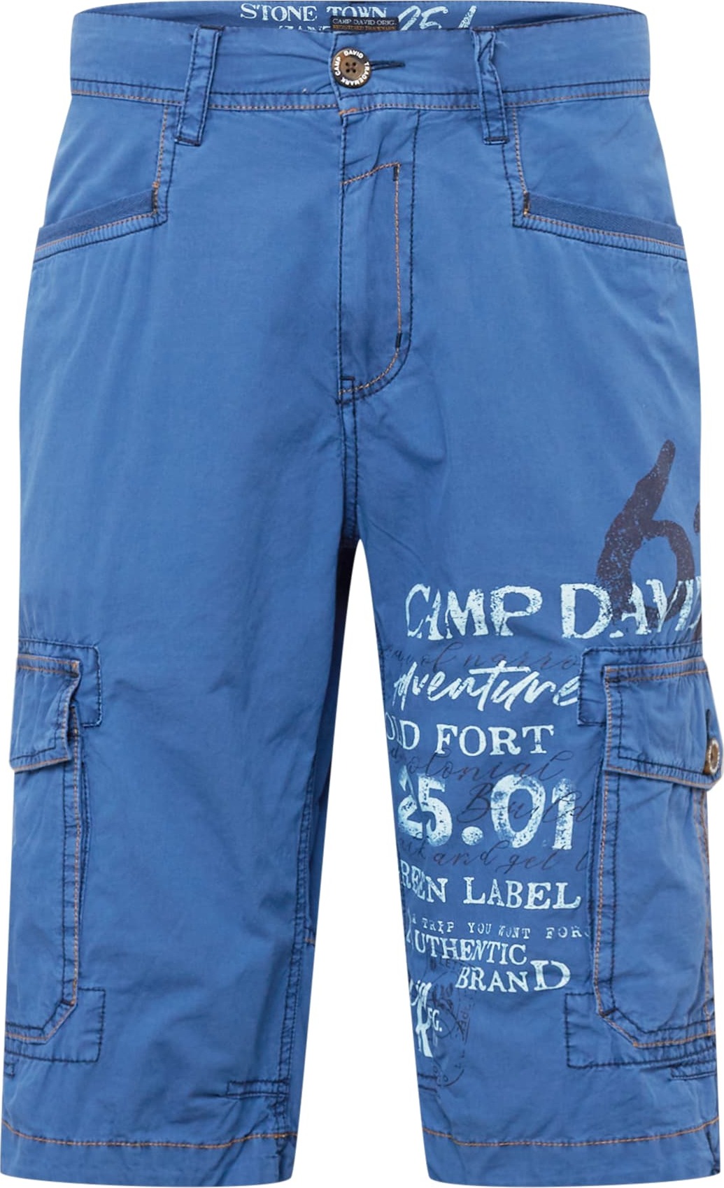 CAMP DAVID Kalhoty modrá / světlemodrá