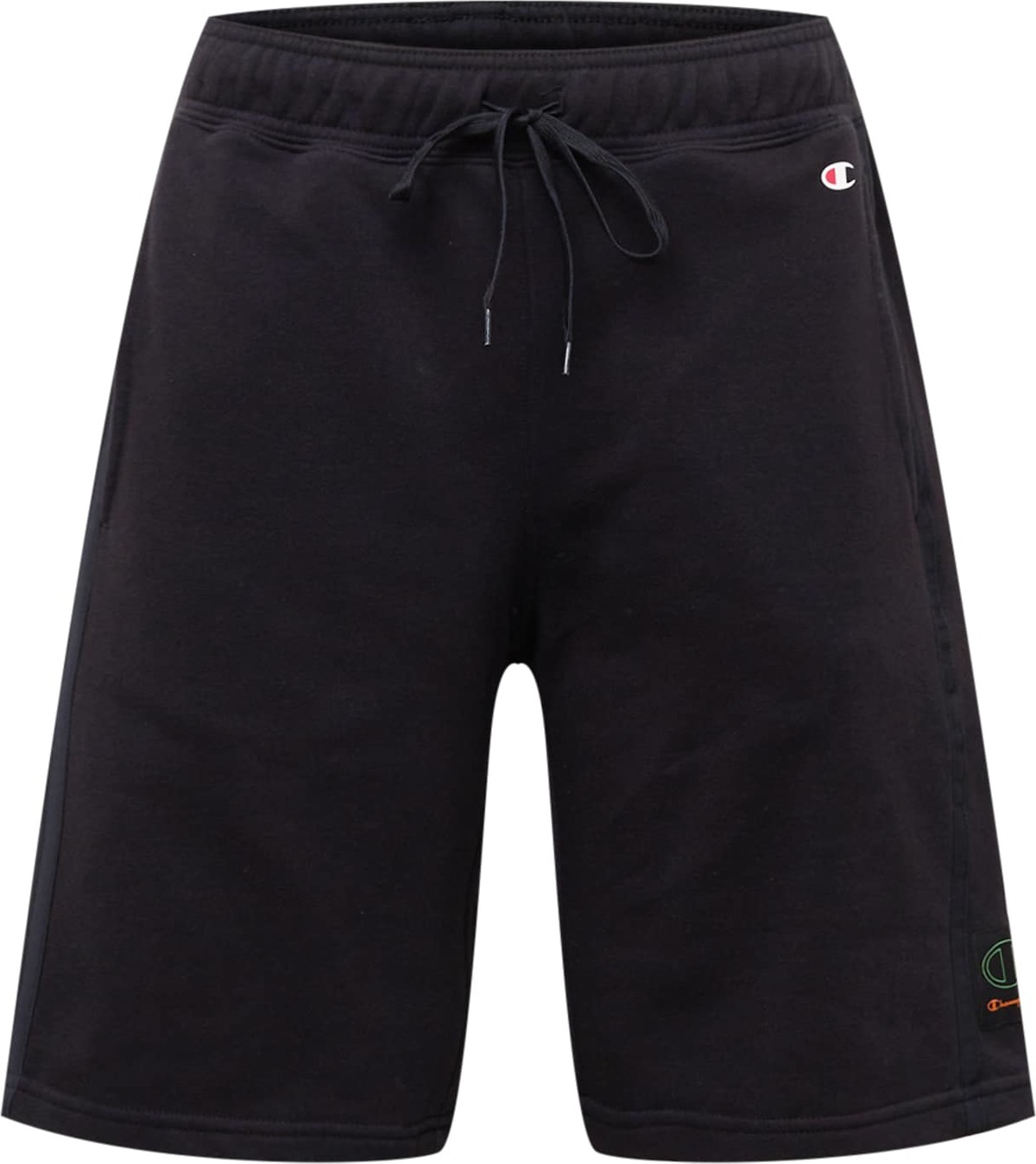 Champion Authentic Athletic Apparel Kalhoty 'Bermuda' černá / světle zelená / červená / bílá