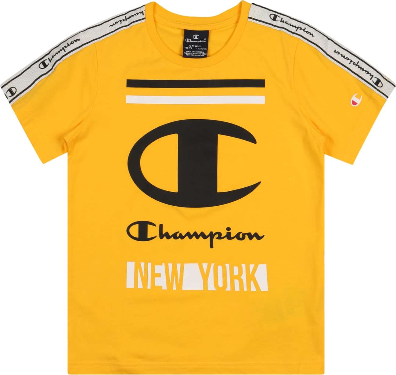 Champion Authentic Athletic Apparel Tričko zlatě žlutá / černá / bílá