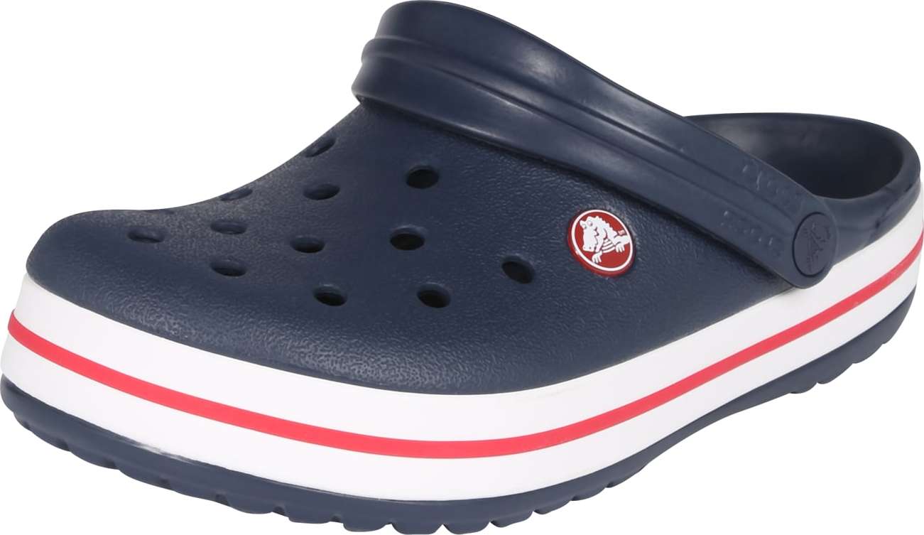 Crocs Pantofle 'Crocband' námořnická modř / bílá / červená