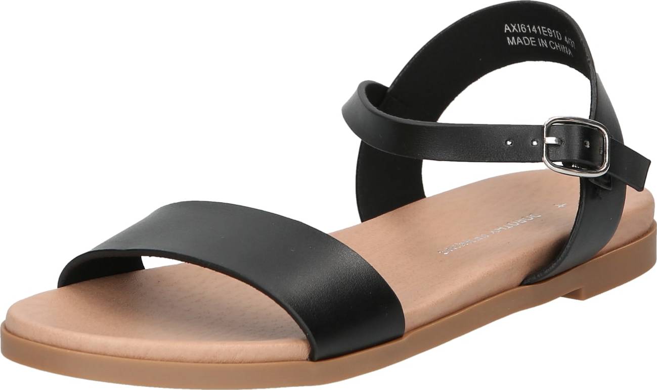 Dorothy Perkins Páskové sandály černá