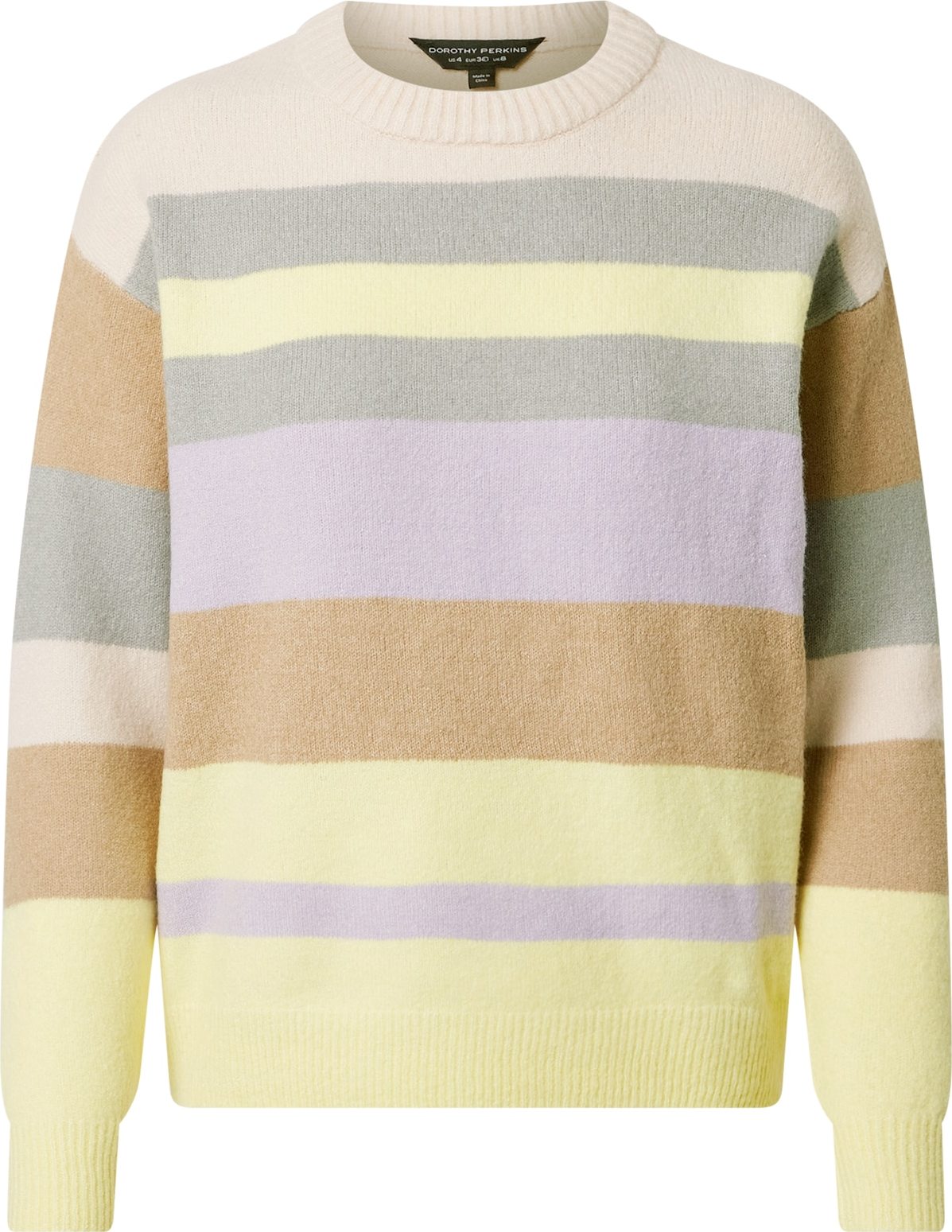 Dorothy Perkins Svetr citronová / pudrová / šedá / světle hnědá / kouřově modrá
