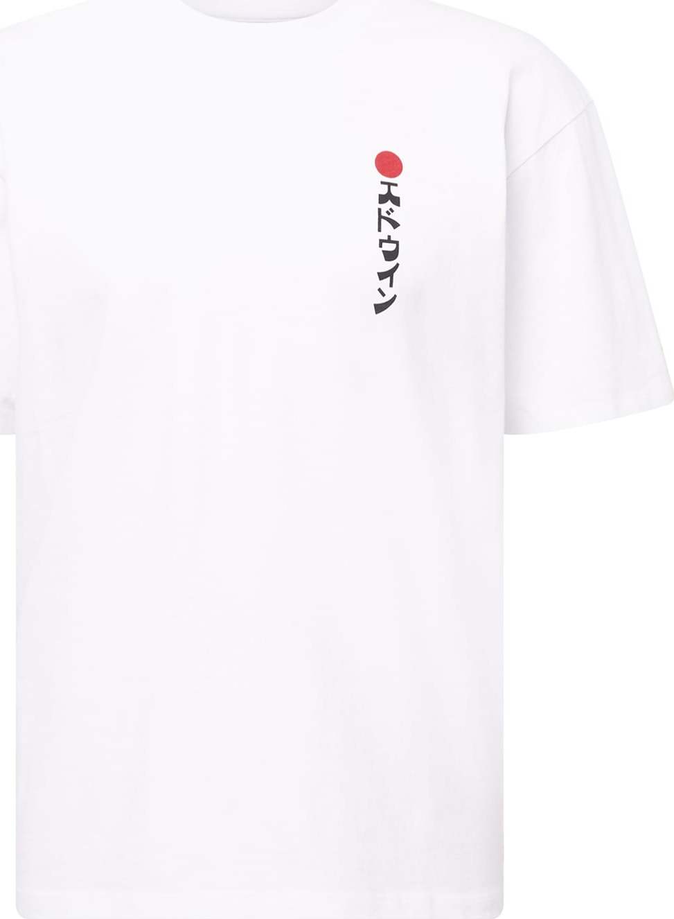EDWIN Tričko 'Kamifuji' bílá / červená / černá