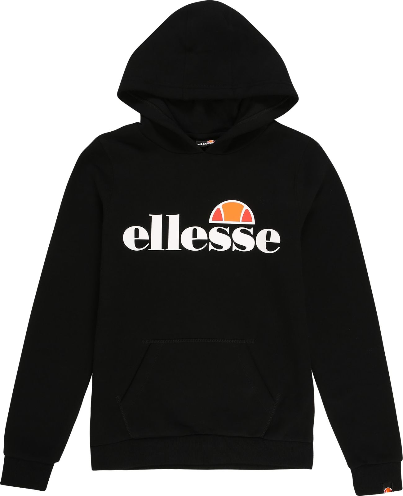 ELLESSE Mikina 'JERO' černá / bílá / oranžová / červená