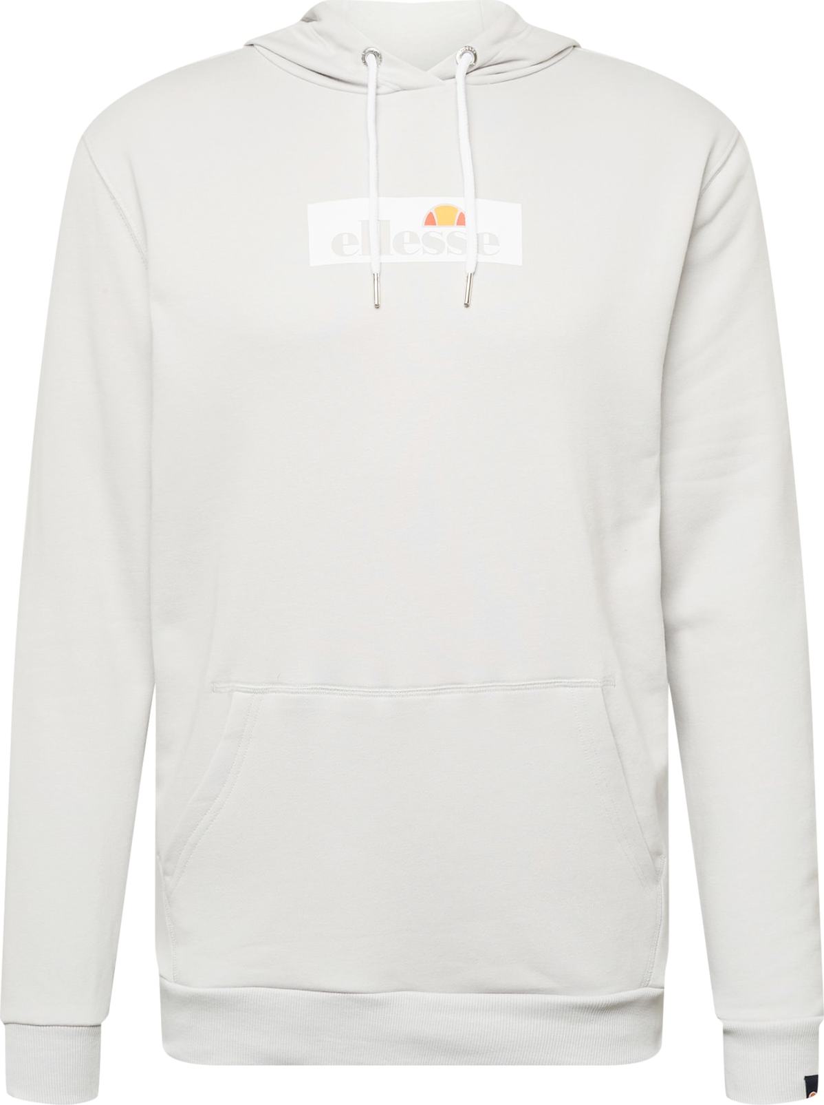 ELLESSE Mikina 'Piletta' světle šedá / bílá / oranžová / korálová