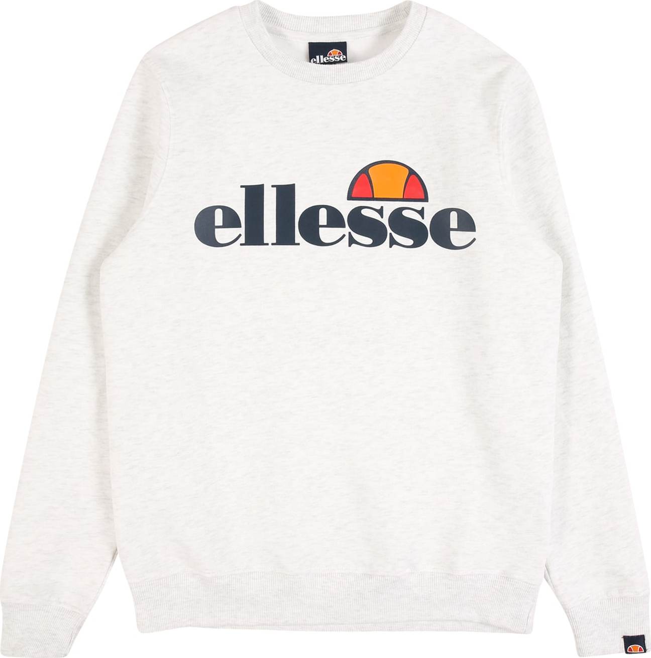 ELLESSE Mikina 'Siobhen' bílý melír / kobaltová modř / oranžová / červená