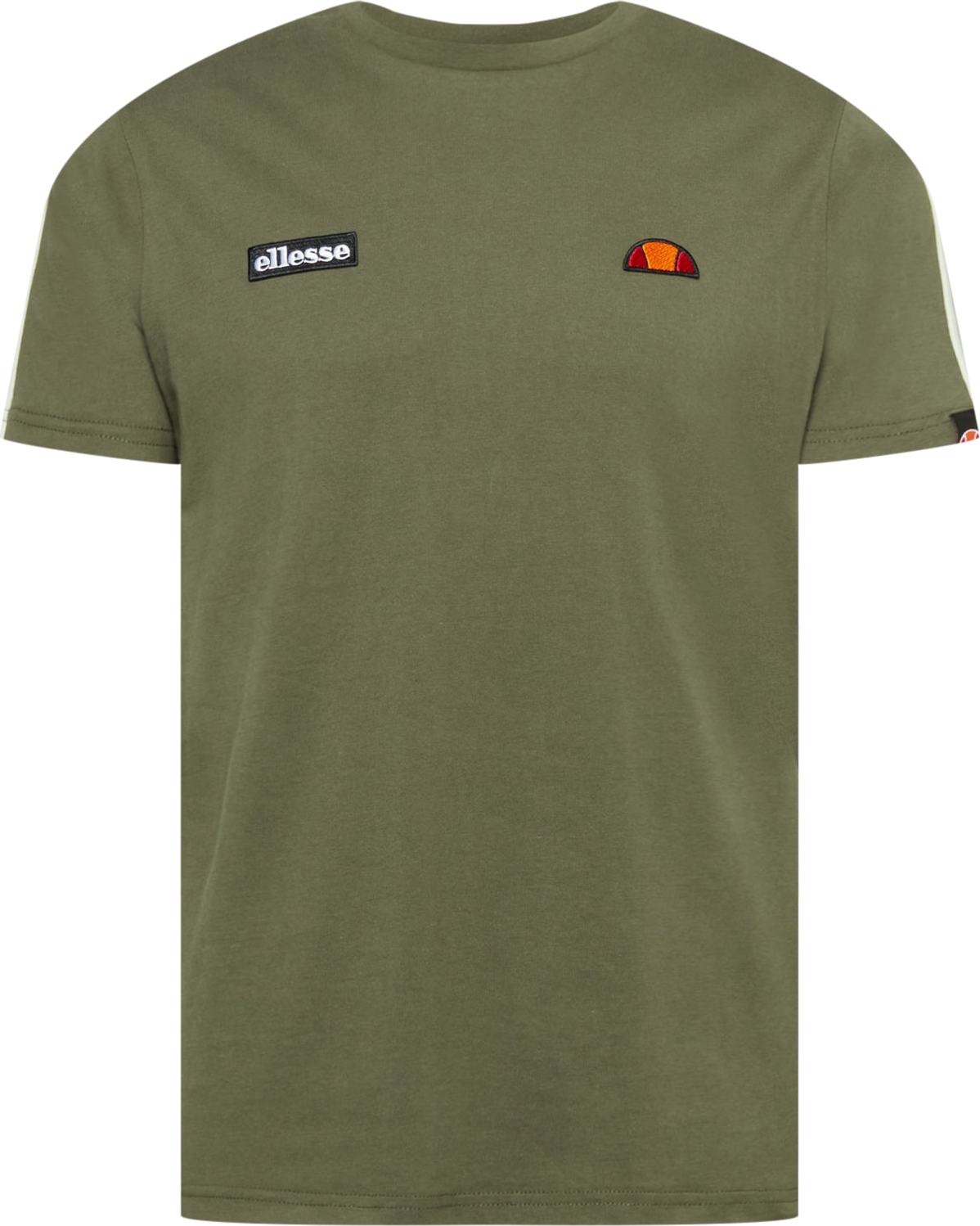 ELLESSE Tričko 'La versa' tmavě zelená / marine modrá / červená / oranžová