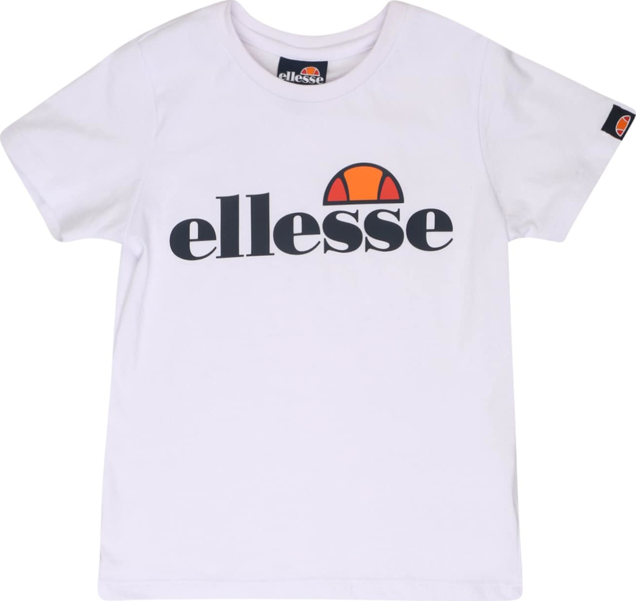 ELLESSE Tričko 'Malia' bílá / námořnická modř / oranžová / červená