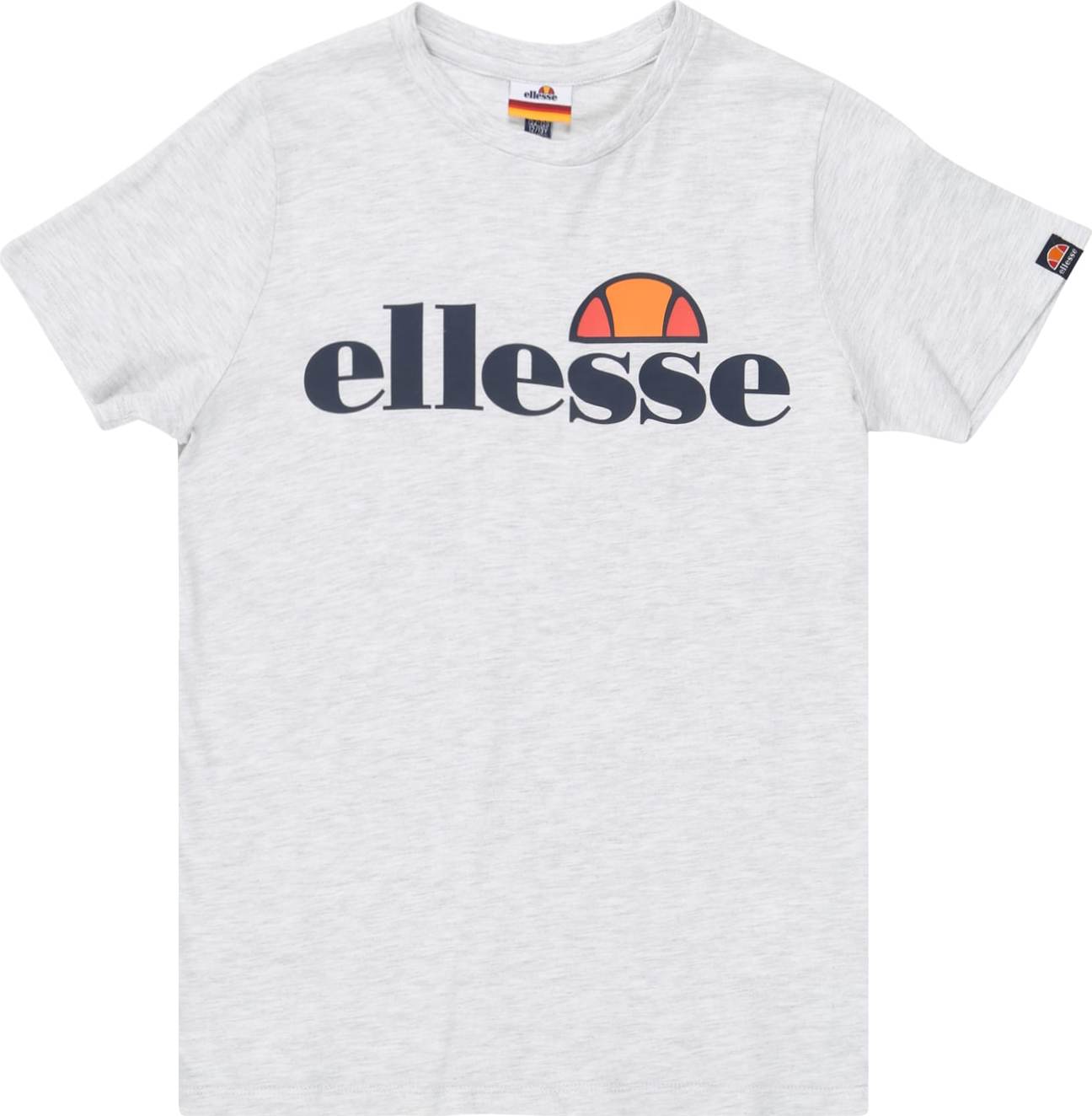 ELLESSE Tričko 'Malia' bílá / černá / oranžová / světle červená