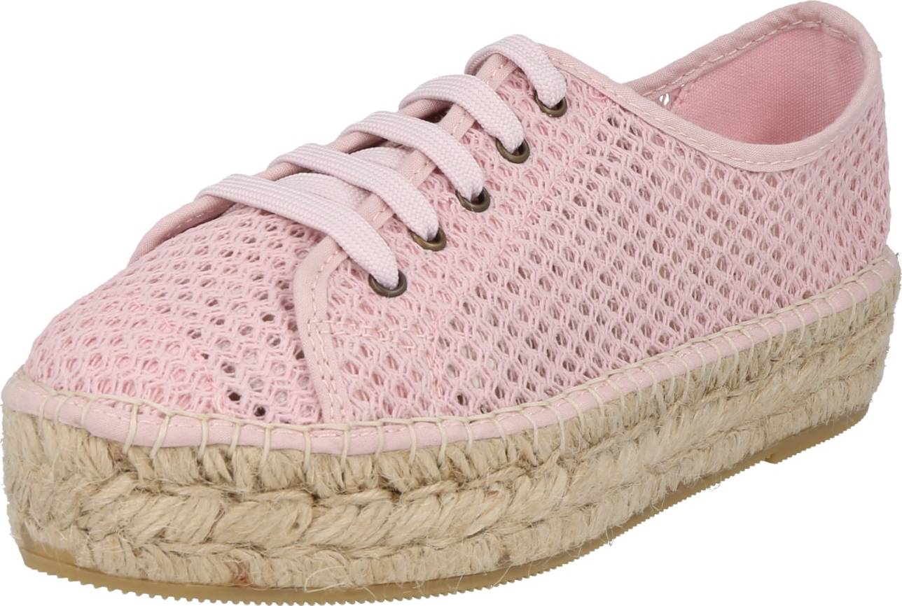 espadrij l´originale Šněrovací boty světle růžová
