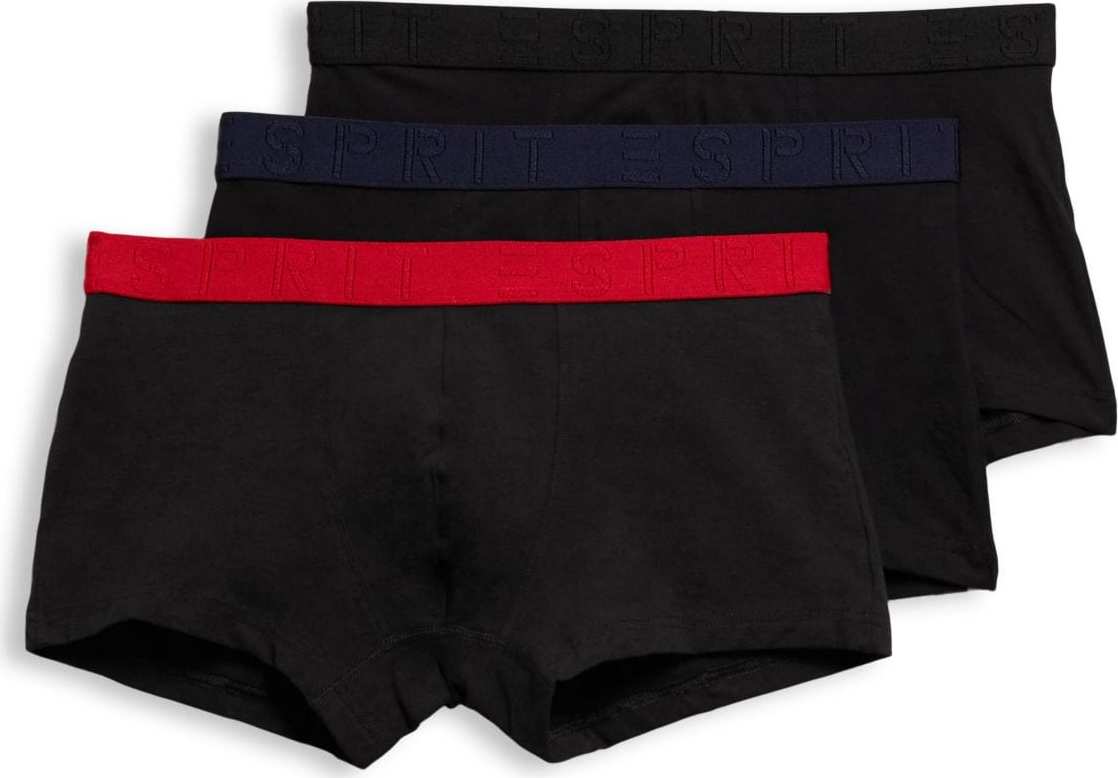 Esprit Bodywear Boxerky černá / červená / modrá