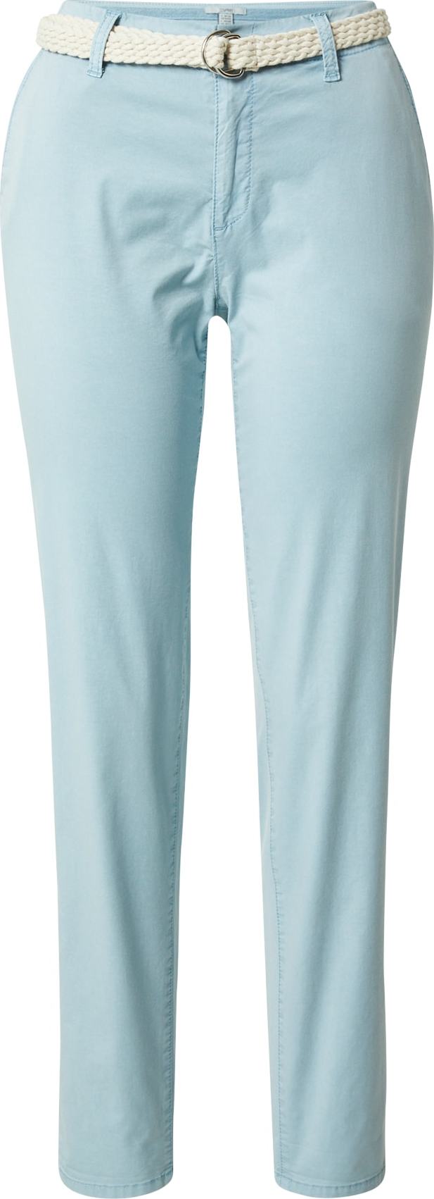 ESPRIT Chino kalhoty pastelová modrá
