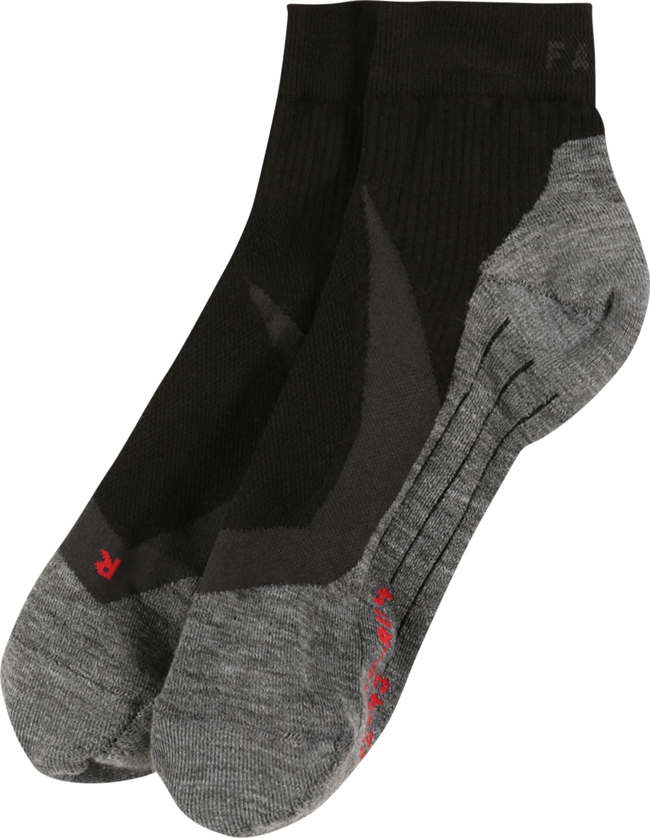 FALKE Sportovní ponožky černá / šedá / červená