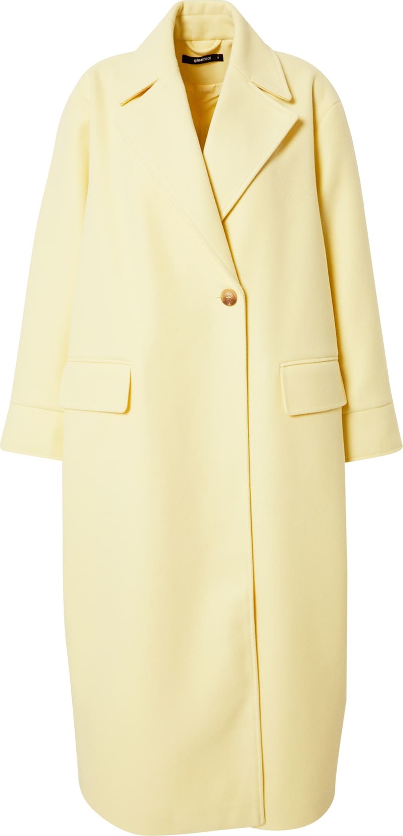 Gina Tricot Přechodný kabát 'Daisy' pastelově žlutá