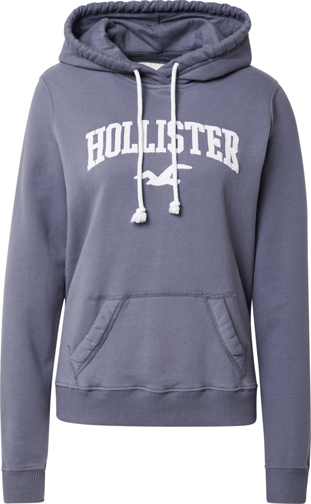 HOLLISTER Mikina chladná modrá / bílá