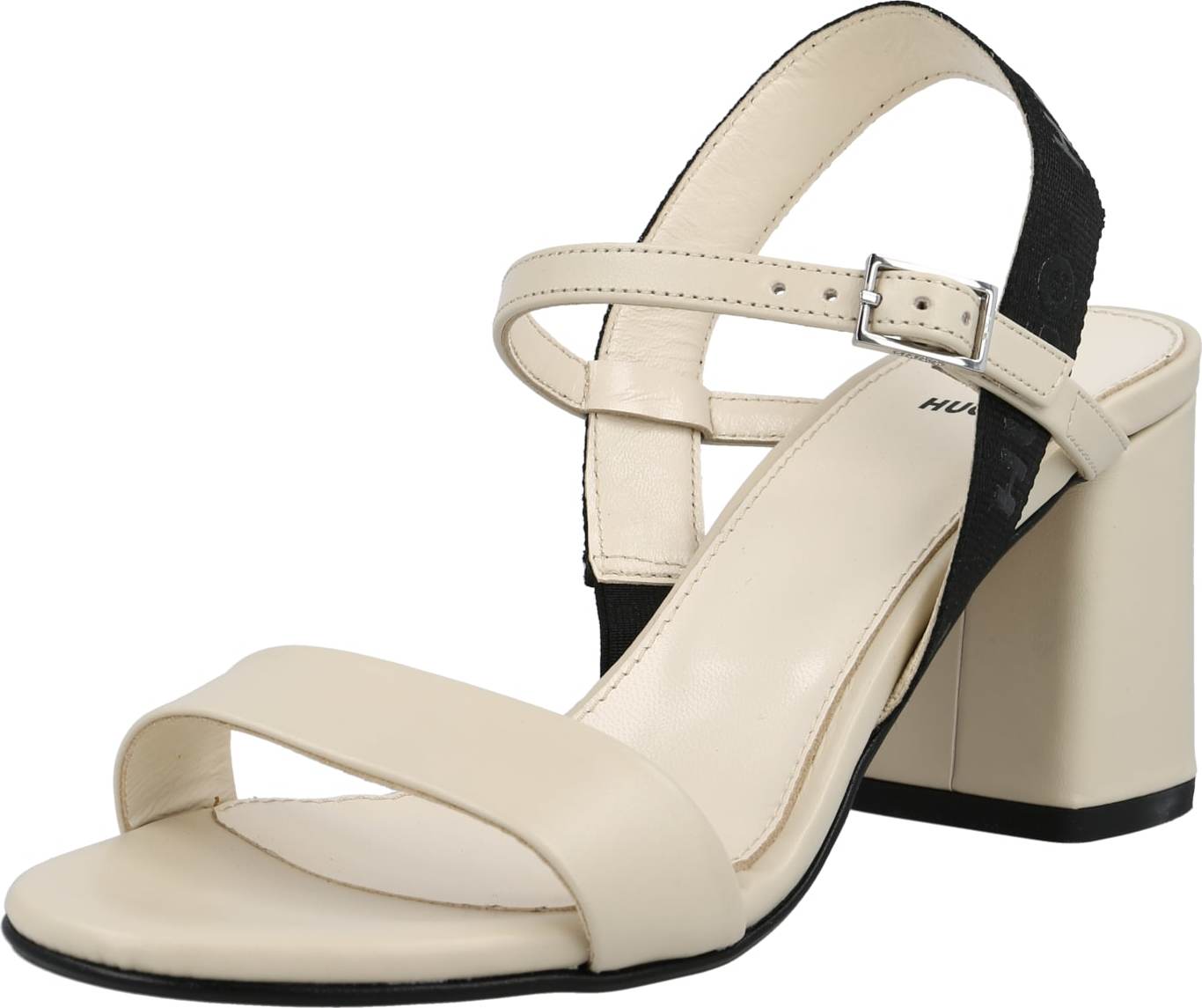 HUGO Páskové sandály 'Grace' barva bílé vlny / černá
