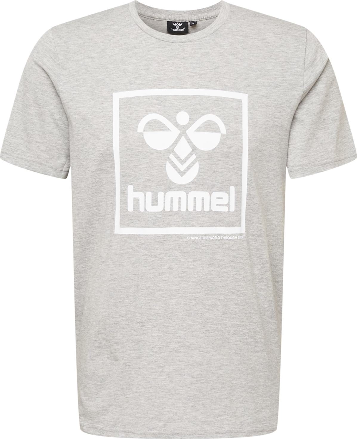 Hummel Funkční tričko šedý melír / bílá / černá