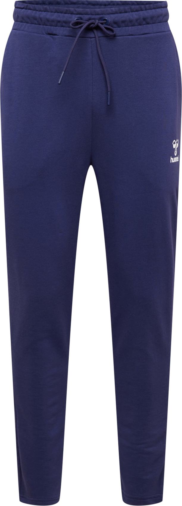 Hummel Sportovní kalhoty bílá / námořnická modř