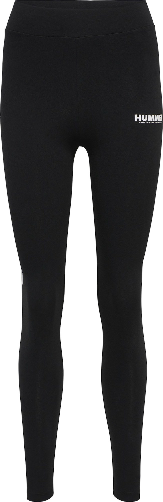 Hummel Sportovní kalhoty černá / bílá