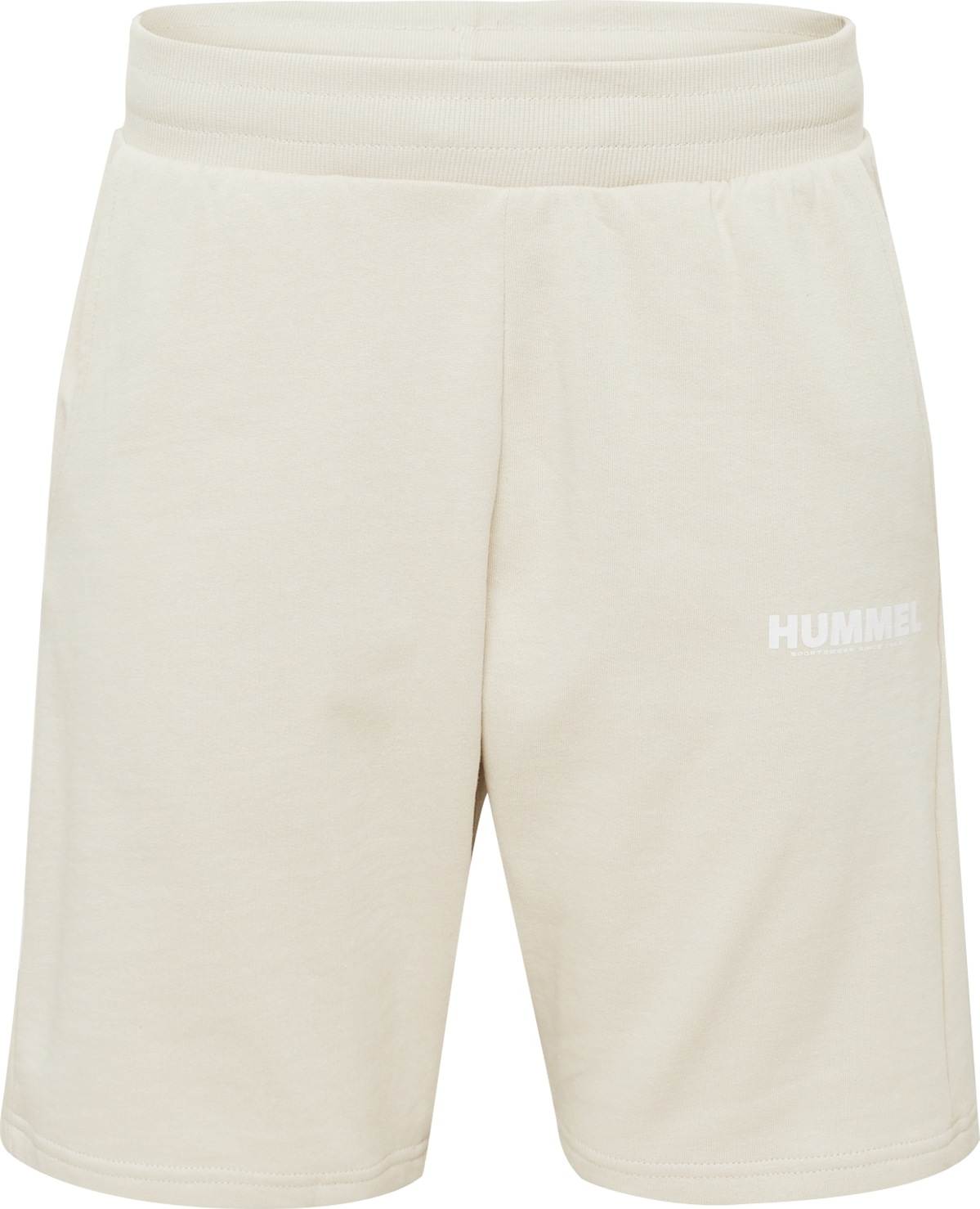 Hummel Sportovní kalhoty starobéžová / bílá