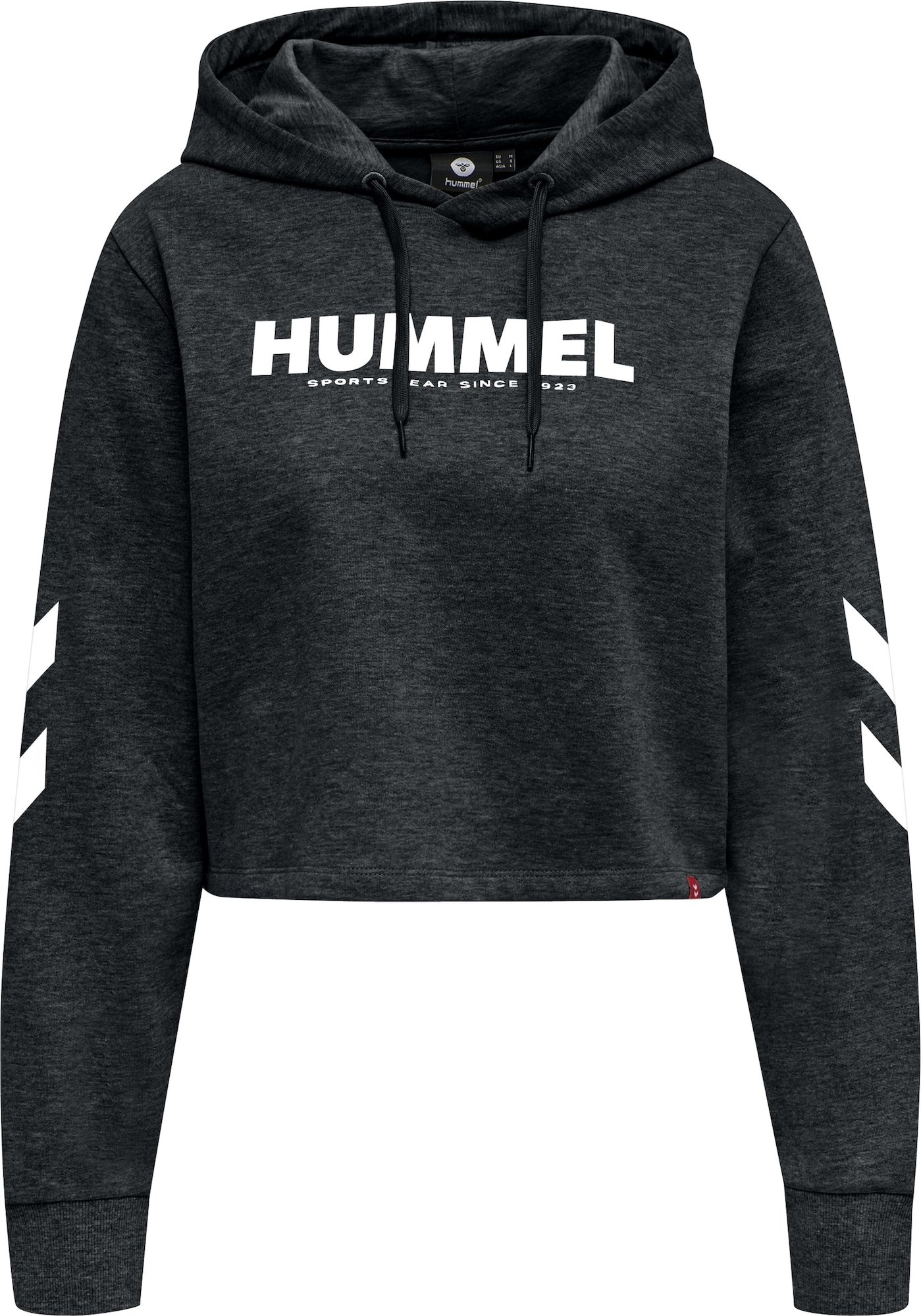 Hummel Mikina bílá / černý melír