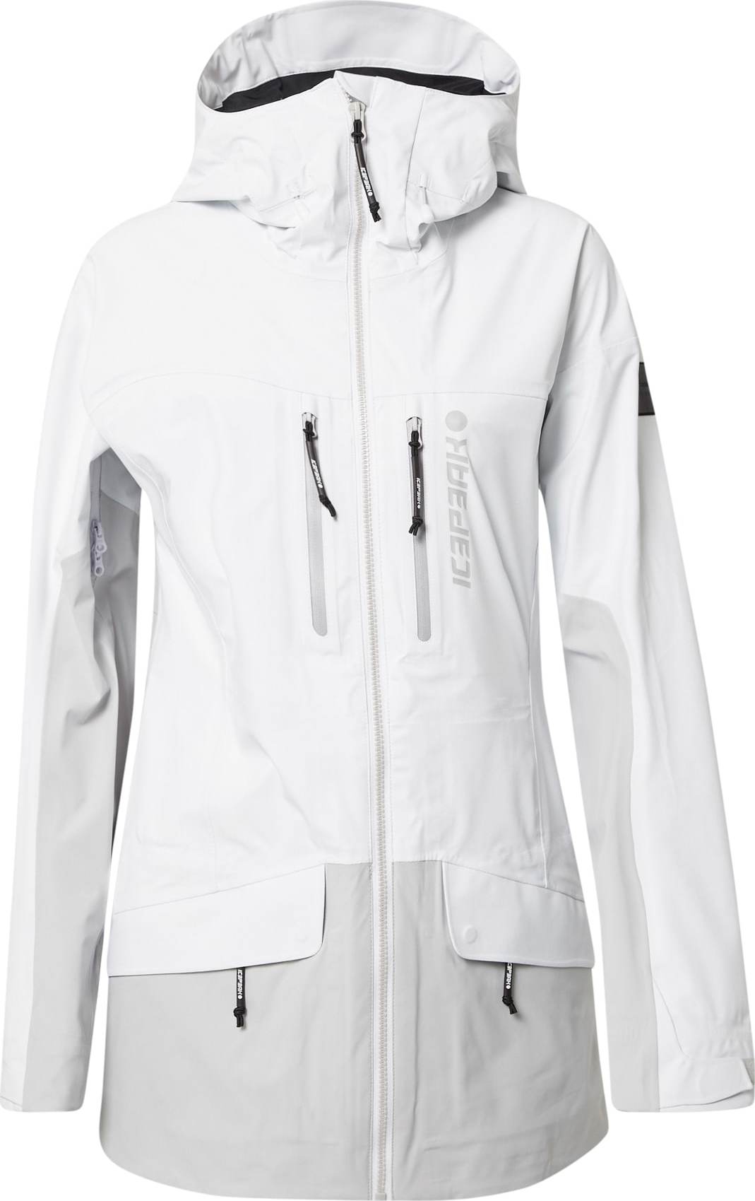 ICEPEAK Outdoorová bunda 'DATTELN' světle šedá / šedá