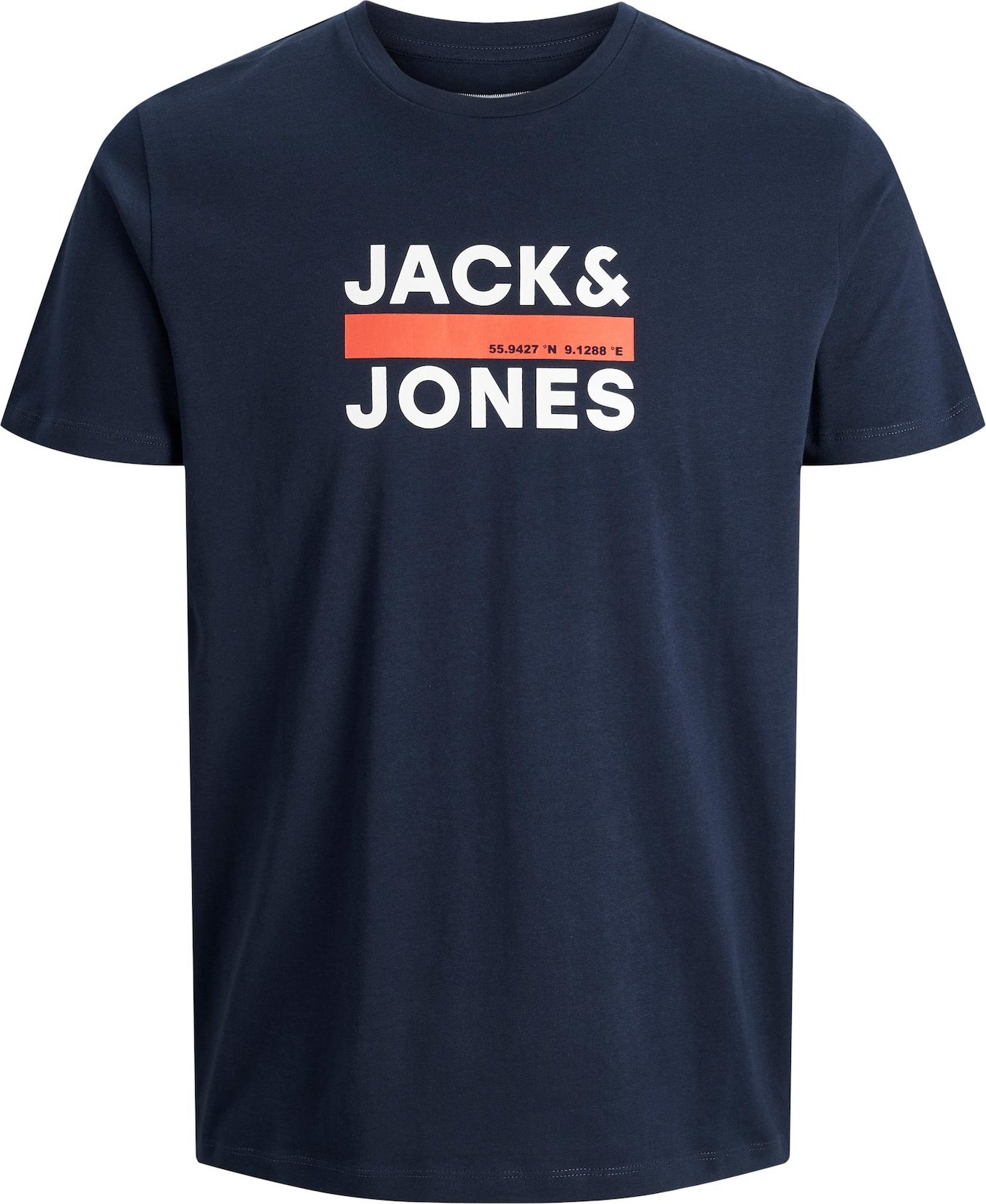 JACK & JONES Tričko 'CODAN' námořnická modř / bílá / červená