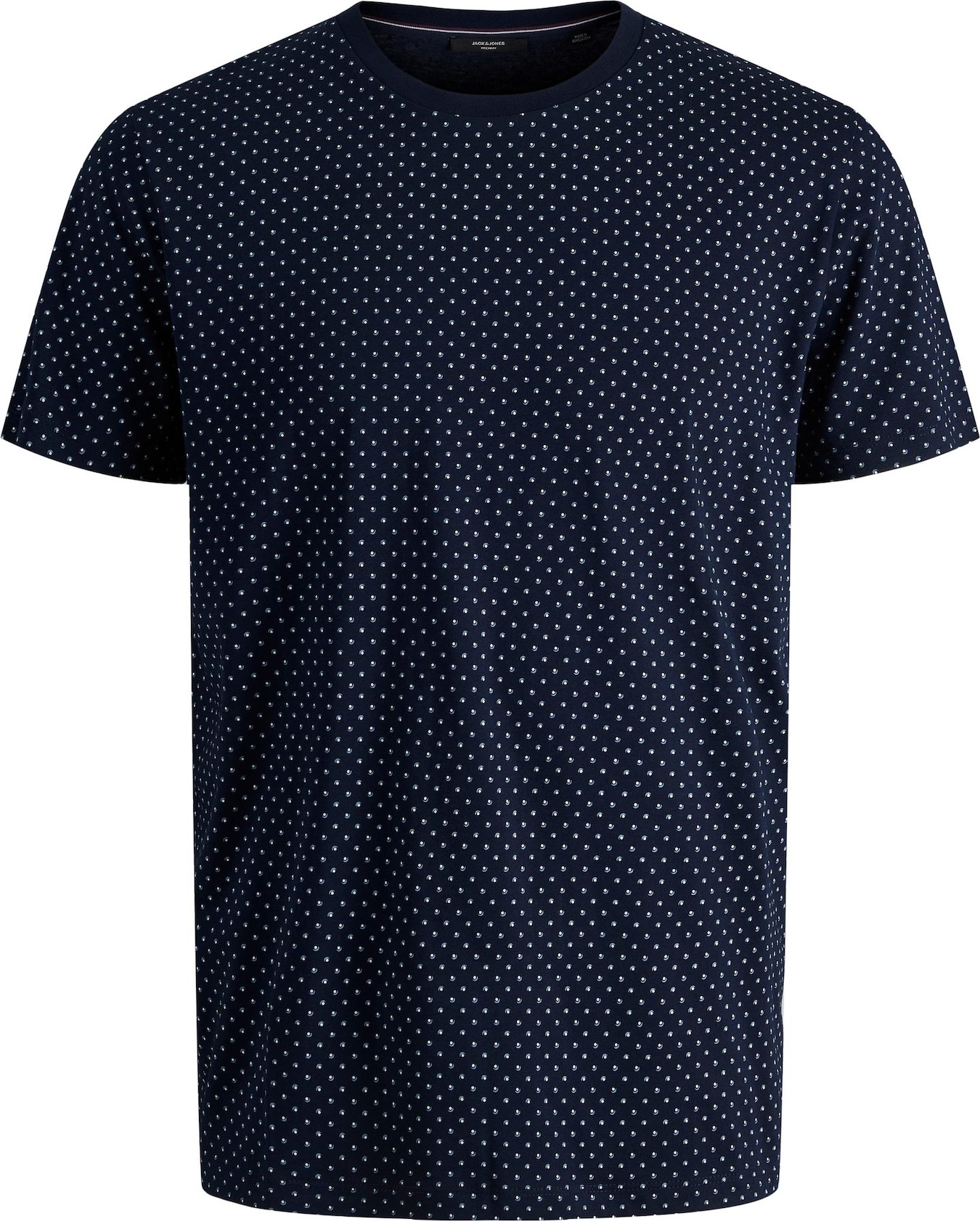 JACK & JONES Tričko noční modrá / bílá / šedá