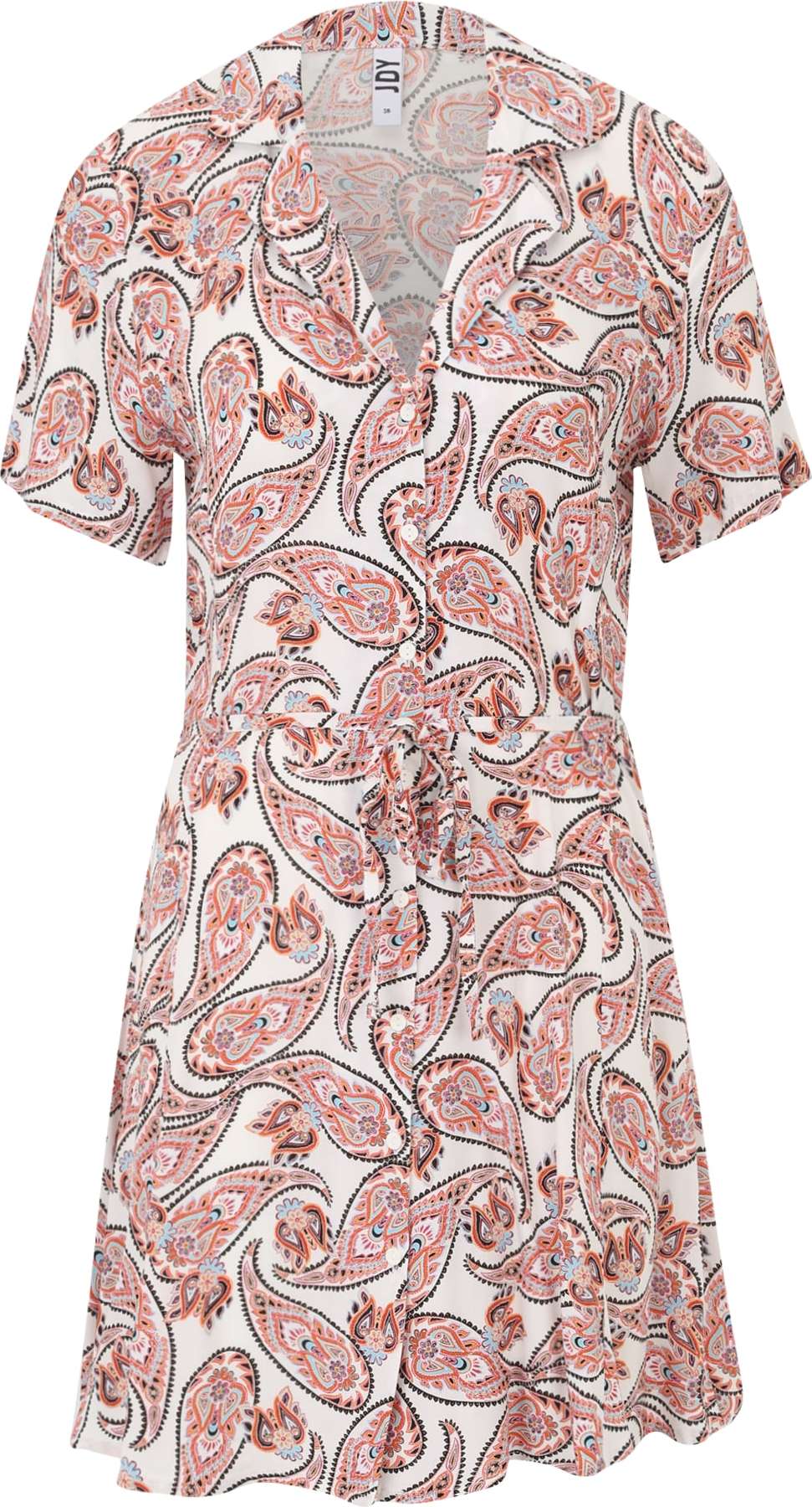 JDY Petite Košilové šaty 'STARR' bílá / oranžová / světlemodrá / černá / pink