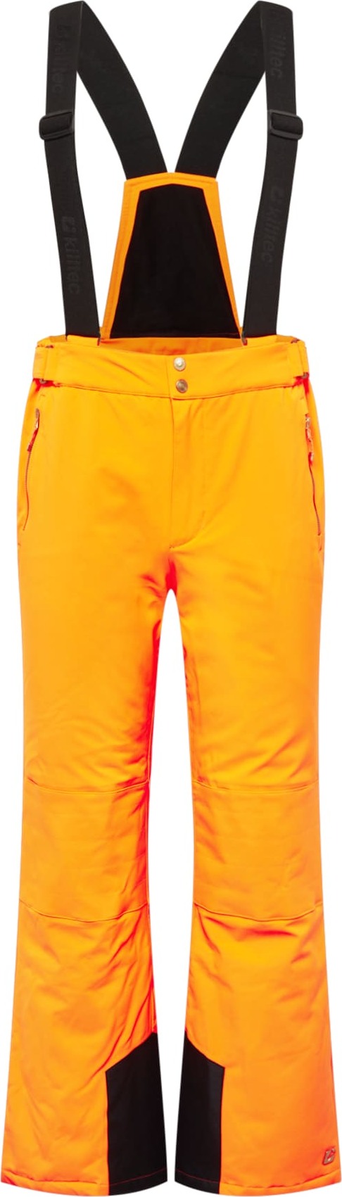 KILLTEC Outdoorové kalhoty 'Tirano' svítivě oranžová / černá