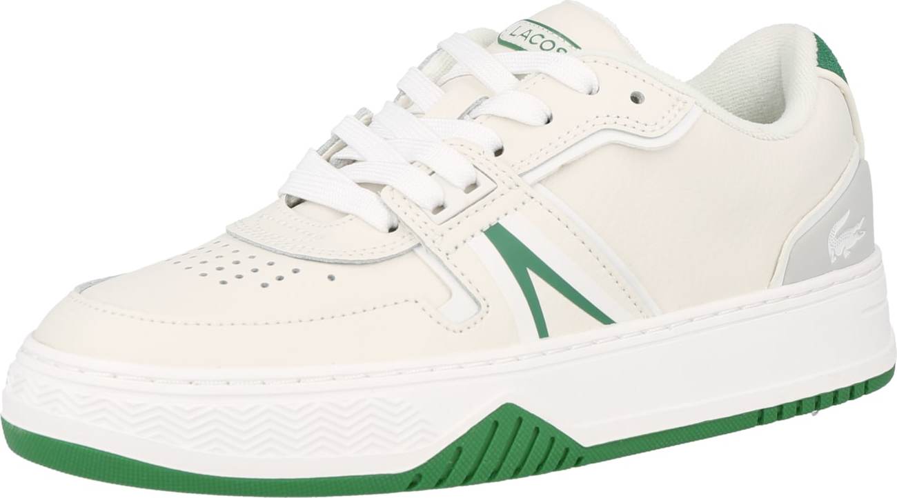LACOSTE Tenisky bílá / offwhite / zelená