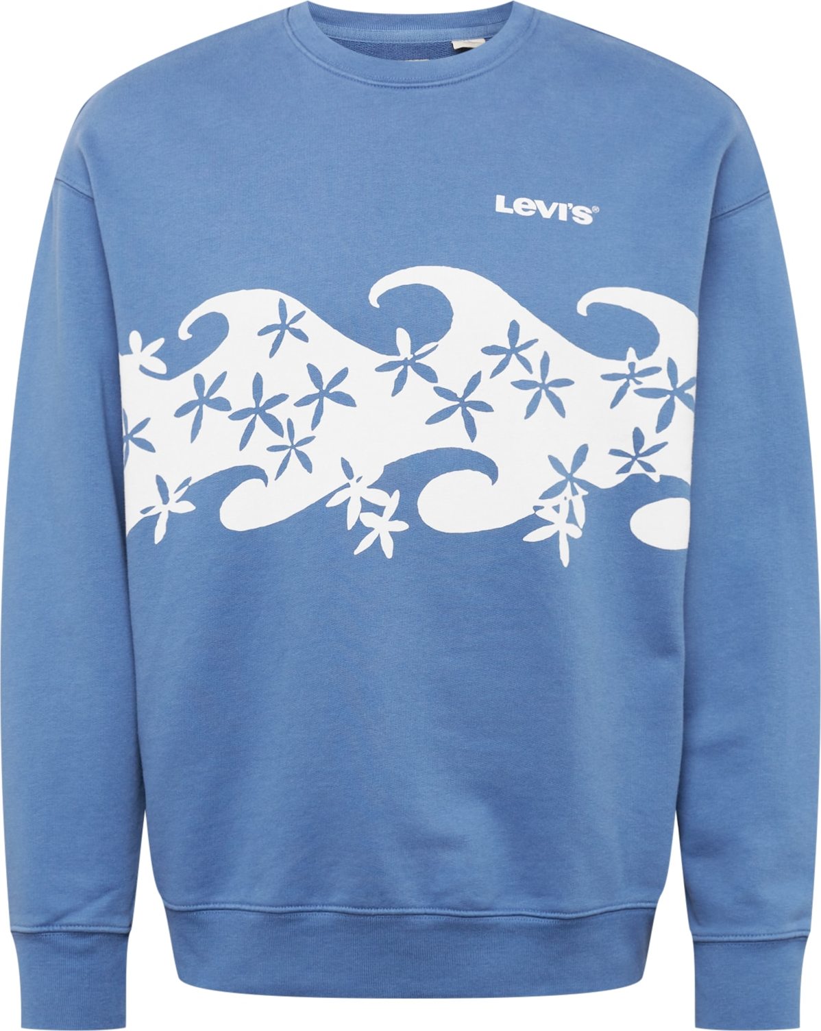 LEVI'S Mikina kouřově modrá / bílá