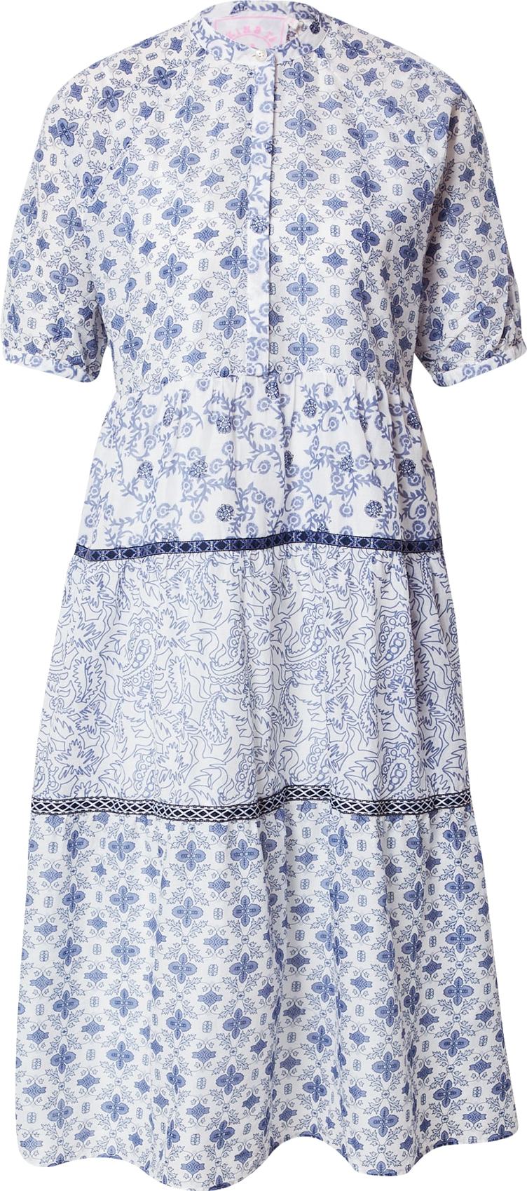LIEBLINGSSTÜCK Košilové šaty 'Erona' tmavě modrá / modrá / bílá