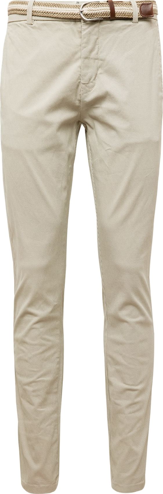 Lindbergh Chino kalhoty 'Superflex' kámen / antracitová / tmavě béžová