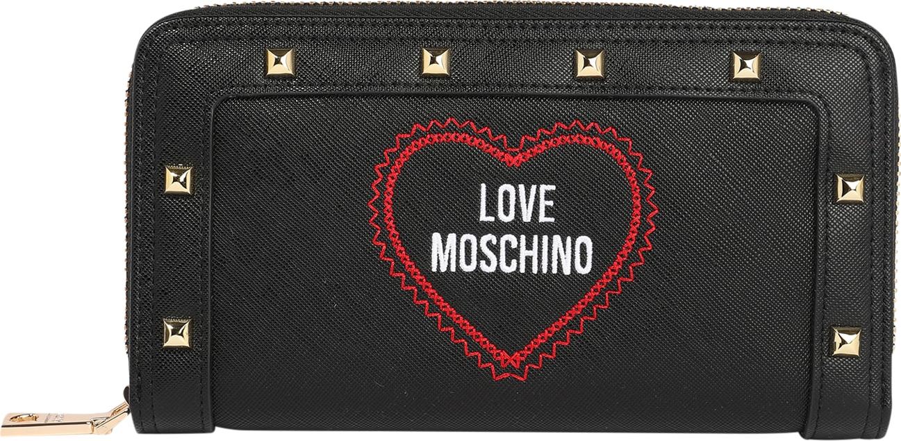 Love Moschino Peněženka černá / červená / bílá