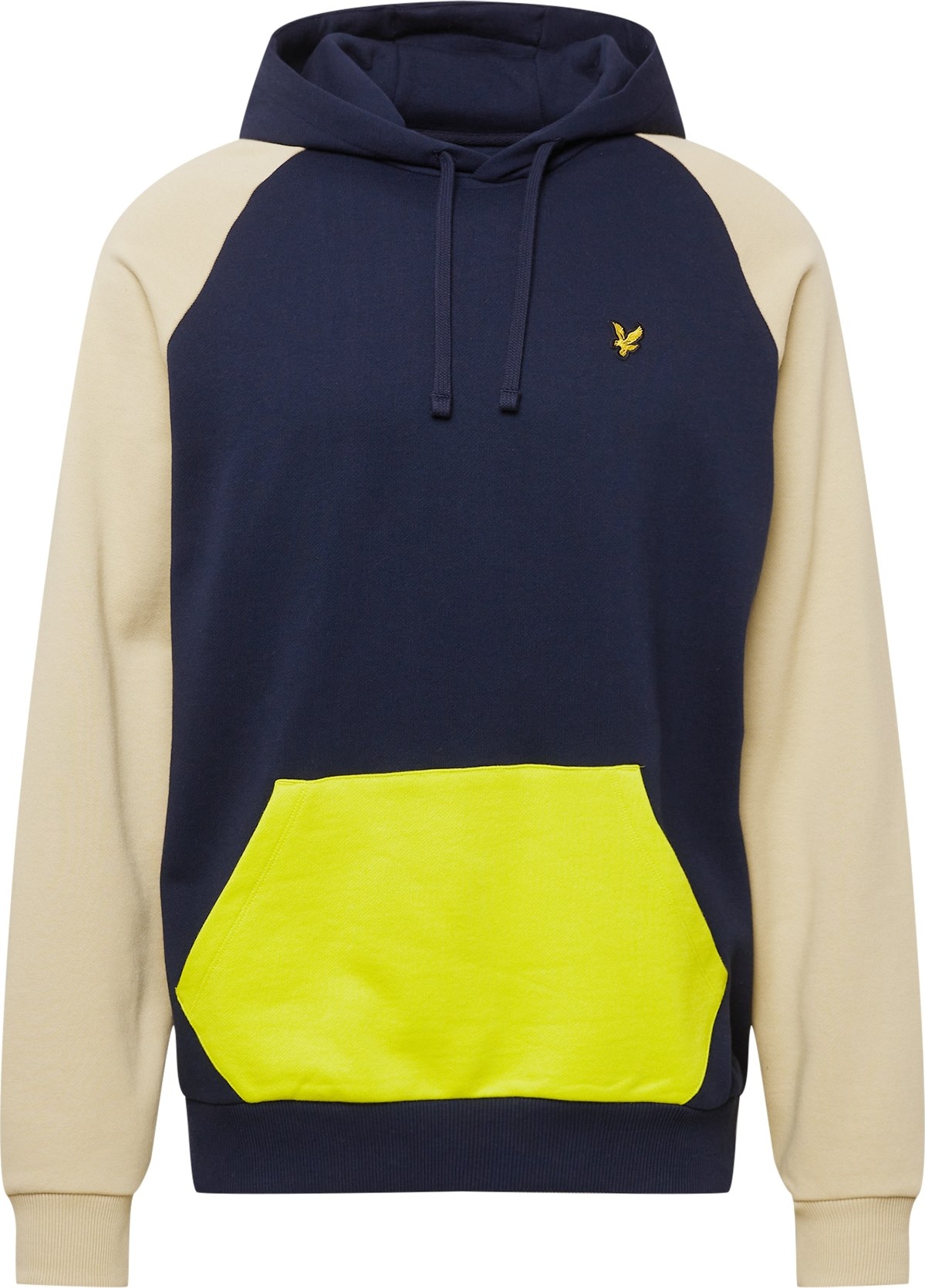 Lyle & Scott Mikina námořnická modř / limone / béžová