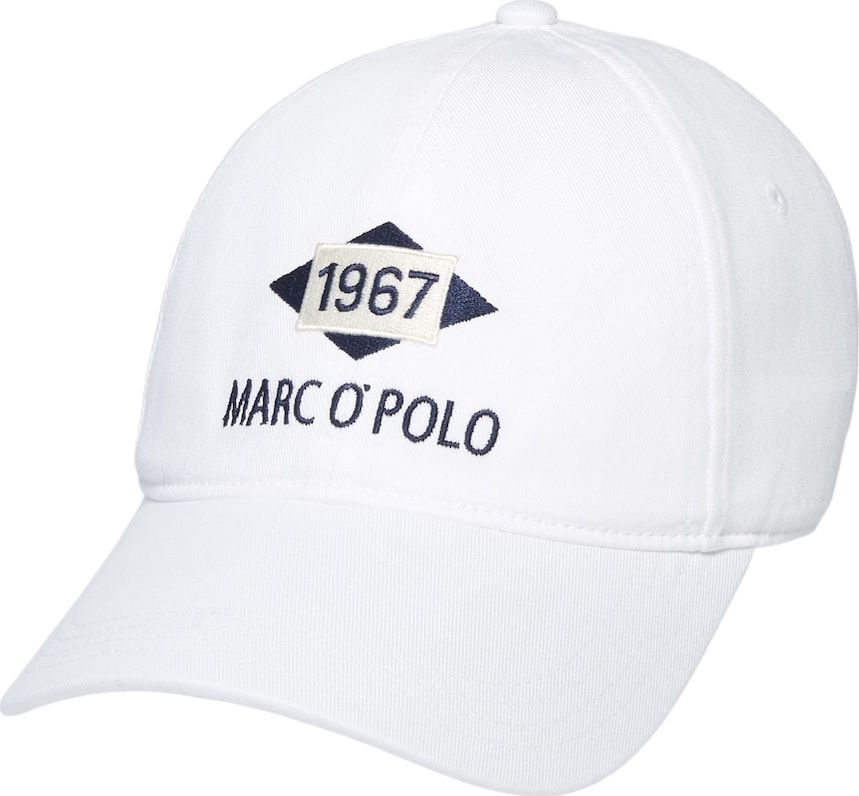 Marc O'Polo Čepice bílá / námořnická modř