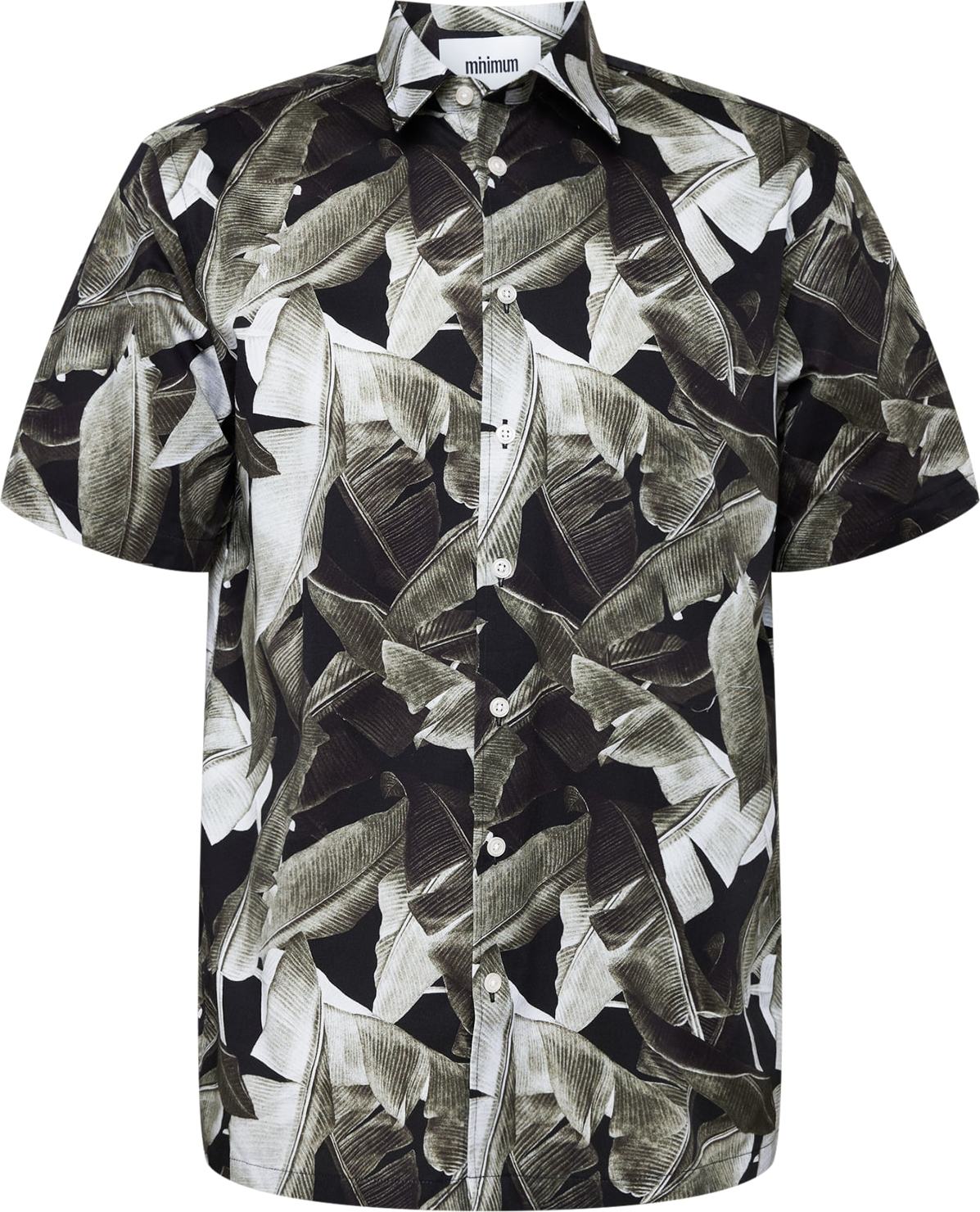 minimum Košile khaki / černá / světle šedá