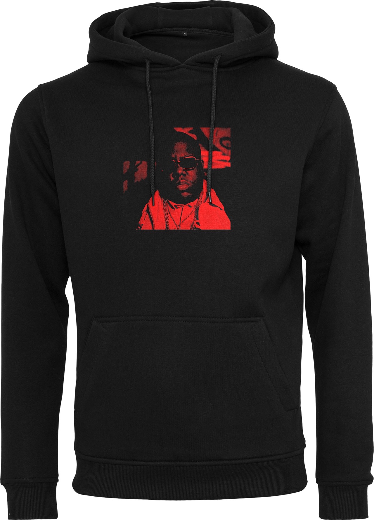 Mister Tee Mikina 'Notorious Big Life After Death' černá / ohnivá červená / bílá
