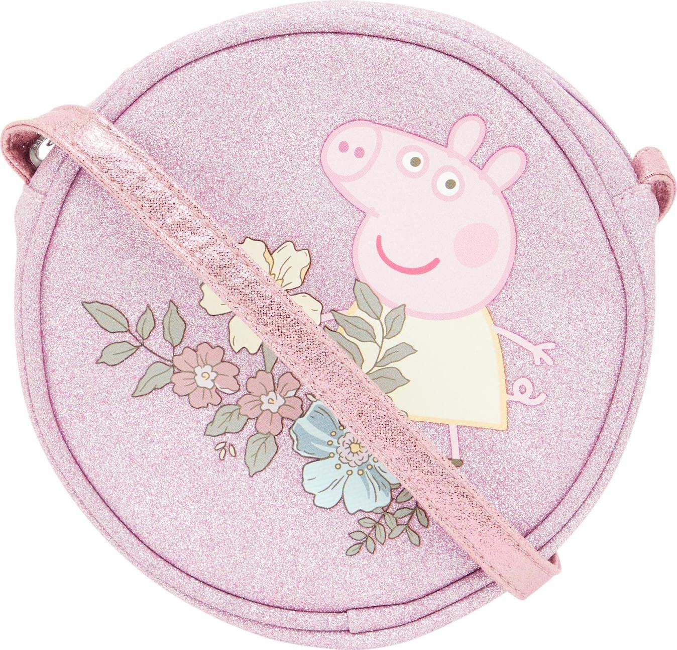 NAME IT Taška 'MAYDISSE PEPPA PIG' pastelová fialová / pastelově žlutá / olivová / pastelová modrá