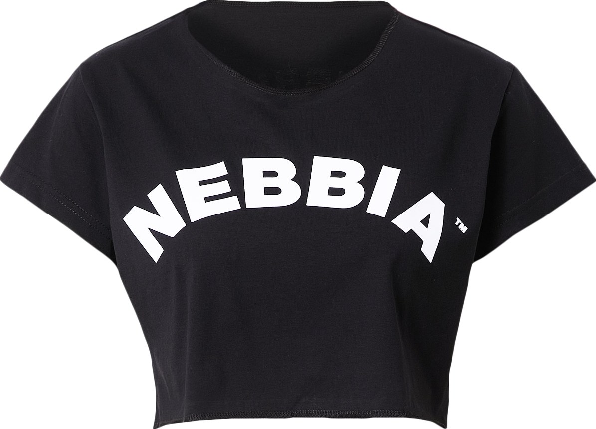 NEBBIA Funkční tričko černá / bílá