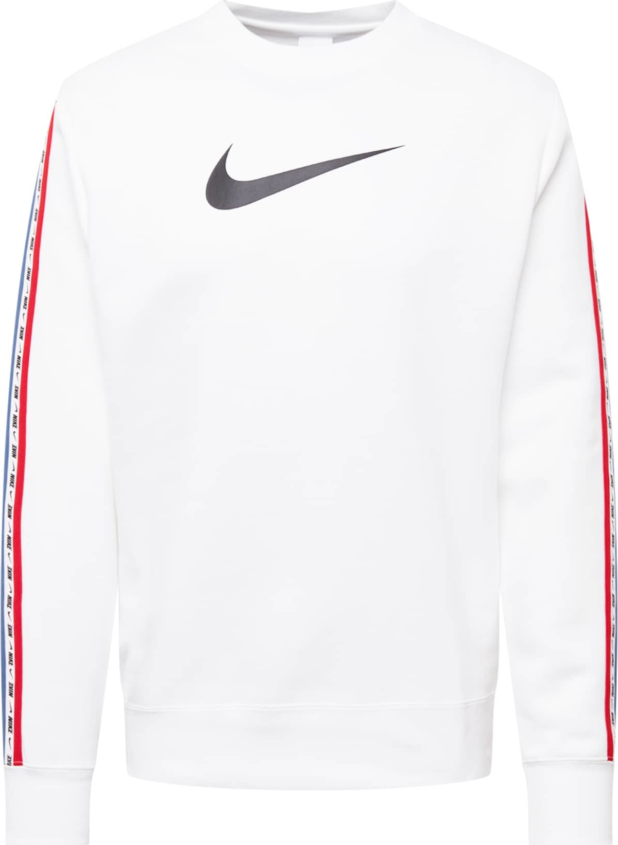 Nike Sportswear Mikina bílá / černá / modrá / červená