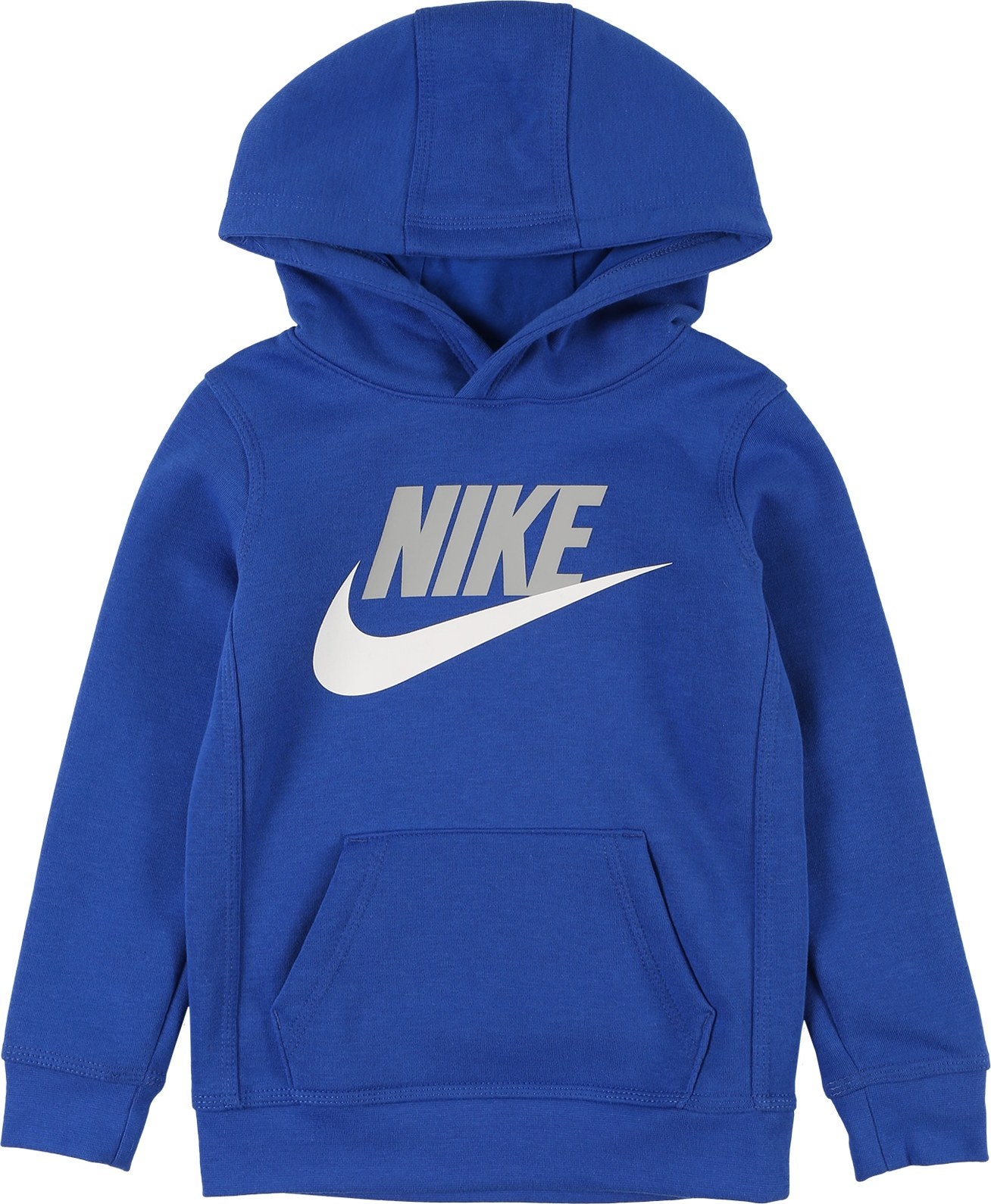 Nike Sportswear Mikina královská modrá / bílá / šedá