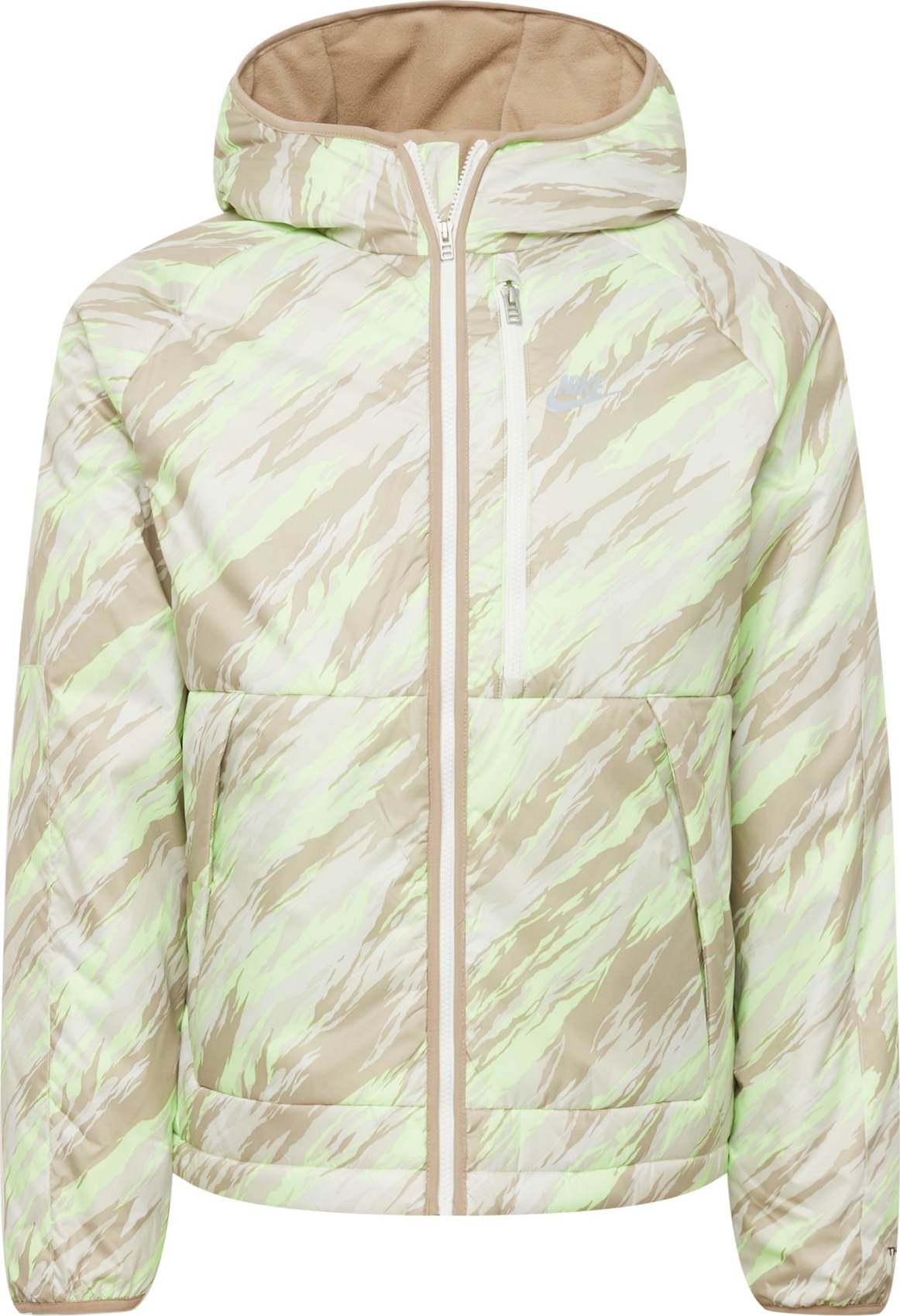 Nike Sportswear Přechodná bunda pastelově zelená / béžová
