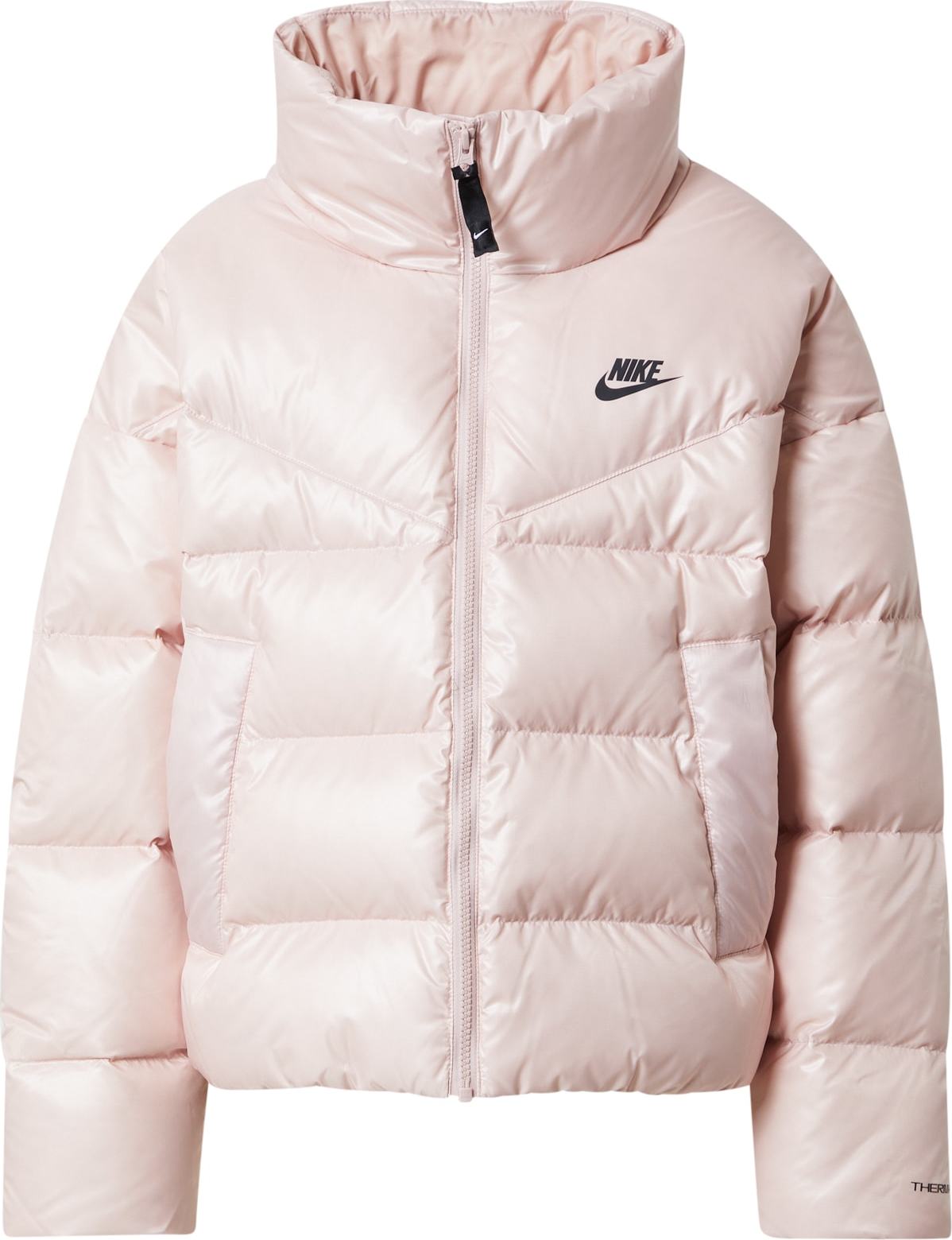 Nike Sportswear Zimní bunda černá / růžová