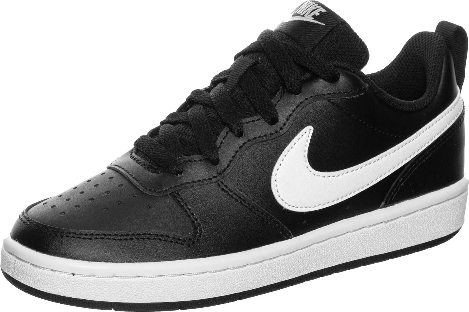 Nike Sportswear Tenisky 'Court Borough 2' černá / bílá